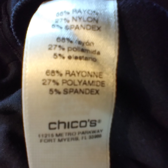 Chicos Black Women's Pull On Stretchy Pants Size Chicos 00 Lagenlook Office Work - Picture 5 of 11